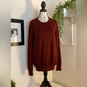 Forever 21 Men XL Burgundy Crew Neck Sweater